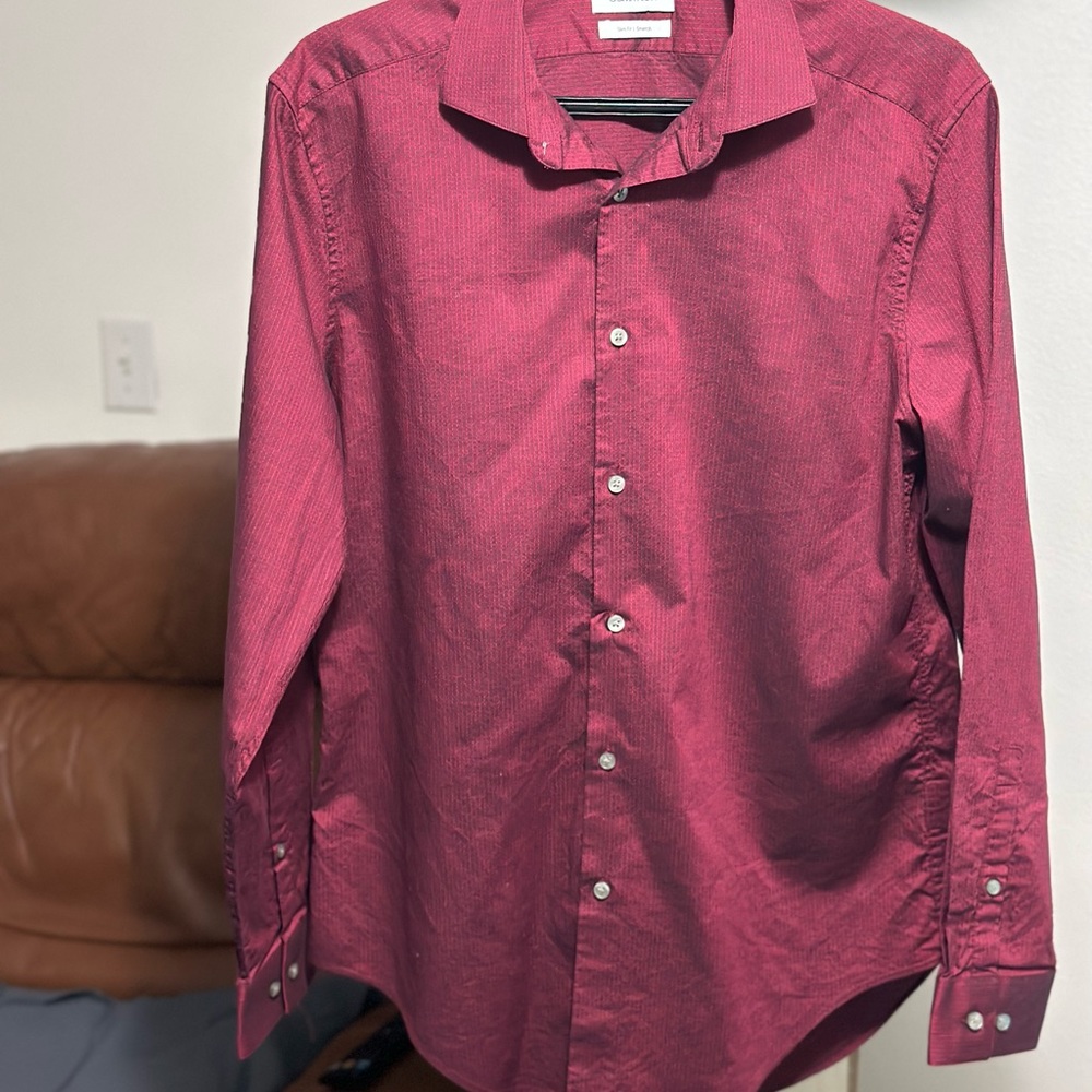 Calvin Klein 15.5 Dress shirt.(Slim Fit/Strech). - Picture 2 of 7